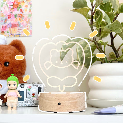 Tulip Teddy Night Light Lamp