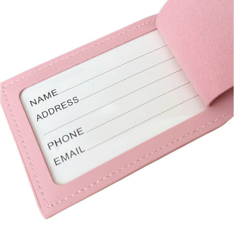 Strawberry Pink Barb Luggage Tag