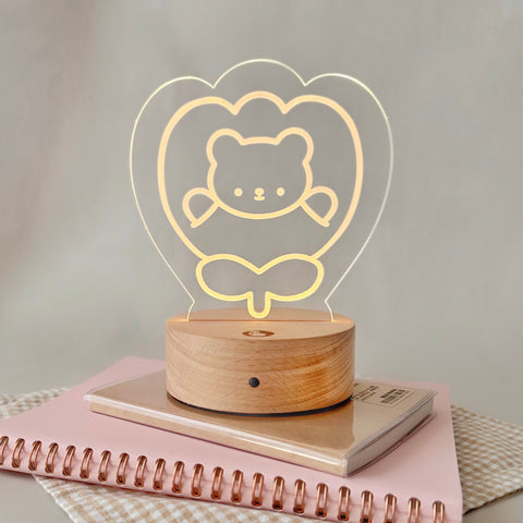 Tulip Teddy Night Light Lamp