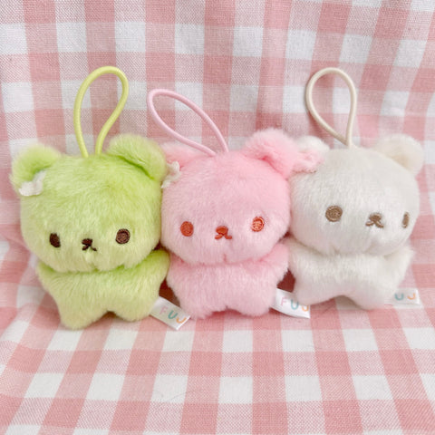 Vanilla Mochi Bear Plush Keychain