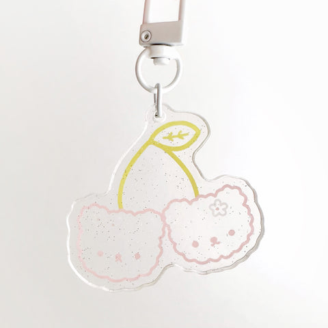 Cherry Bears Doodle Keychain
