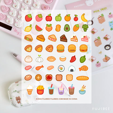 Foods Clear Sticker Sheet