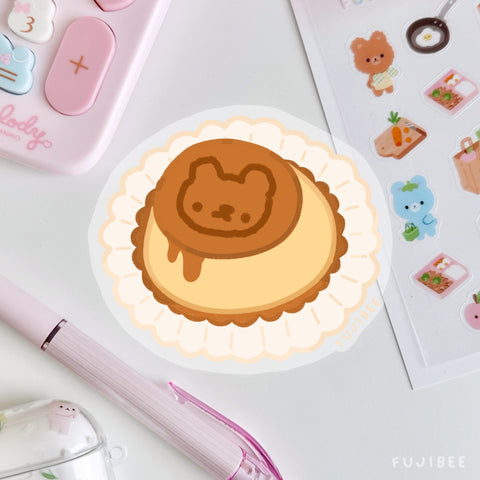 Flan Pudding Vinyl Sticker