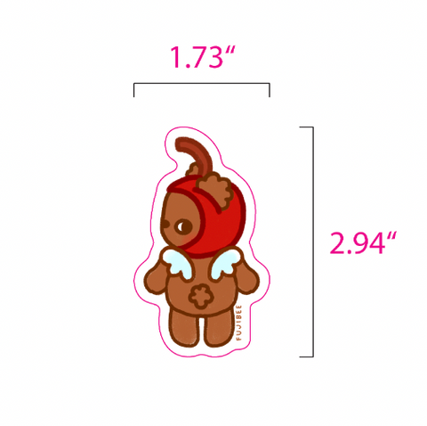 Teddy Angel Vinyl Sticker