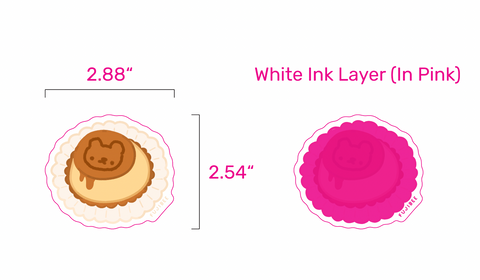 Flan Pudding Vinyl Sticker