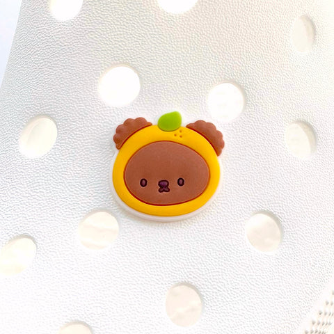 Teddy Tangerine Shoe Charm