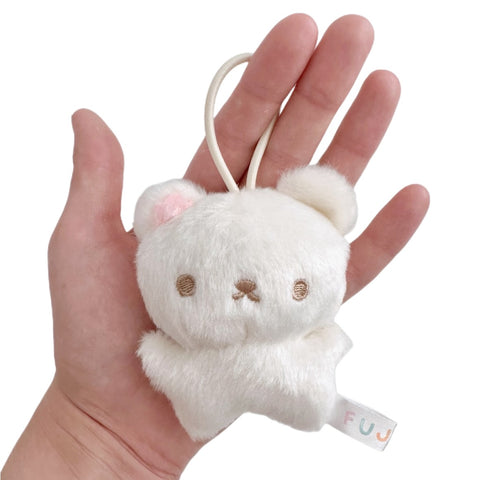 Vanilla Mochi Bear Plush Keychain