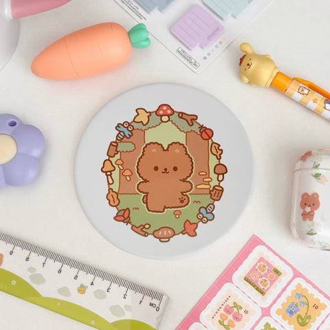 Teddy's Forest Walk Ceramic Coaster