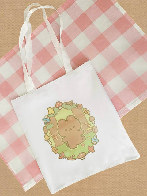 Teddy's Forest Walk Tote Bag