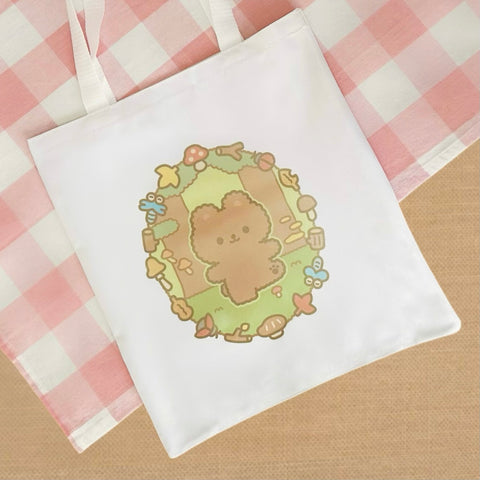 Teddy's Forest Walk Tote Bag