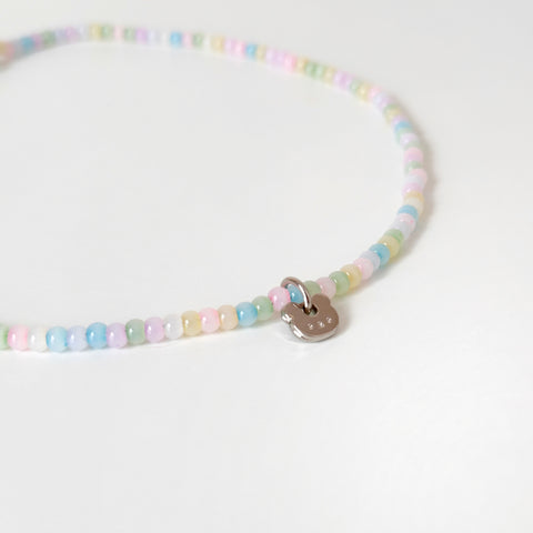 Pastel Glass Beaded Necklace