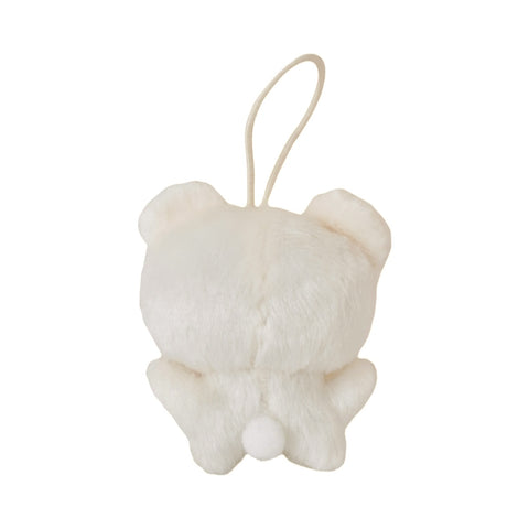 Vanilla Mochi Bear Plush Keychain