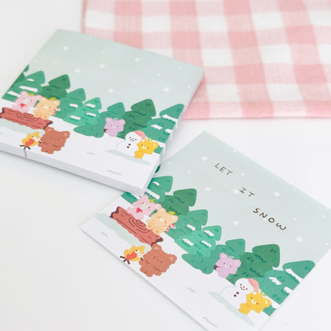 Cold Front Sticky Notes Snow Day Sticky Note Memo Pad – Fujibee