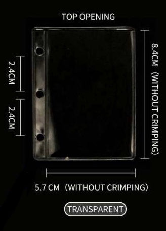 mini binder card sleeves Mini Binder Clear Sleeves – Fujibee