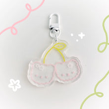 Load image into Gallery viewer, Cherry Bears Doodle Keychain
