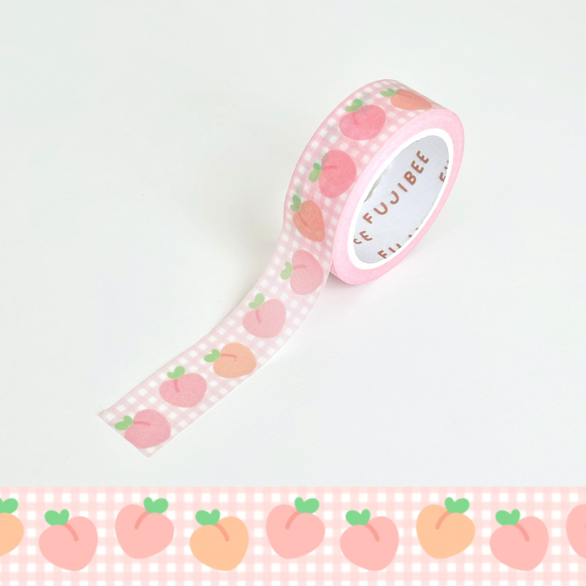 Grid Washi Tape - Peach