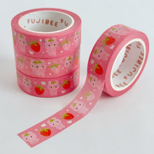 Load image into Gallery viewer, Barb Strawberry Bear Washi Tape
