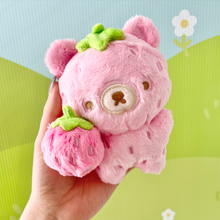 Load image into Gallery viewer, Baby Barb Strawberry Bear Plushy
