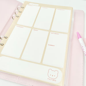 Weekly Undated Planner Pages