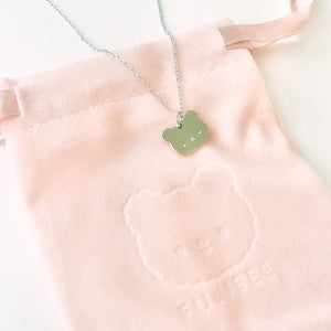Sterling Silver Teddy Necklace